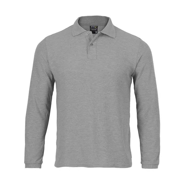 Polera Pique Gris M/Larga UPF 25