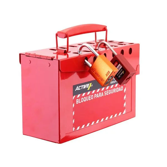 Caja de Bloqueo Activex para 16 candados Roja EP-8812