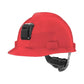 Casco MSA V-Gard Rojo Porta Lámpara y Porta Cable