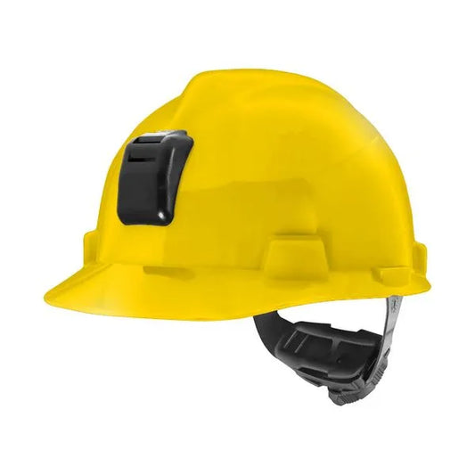 Casco MSA V-Gard Amarillo Porta Lámpara y Porta Cable