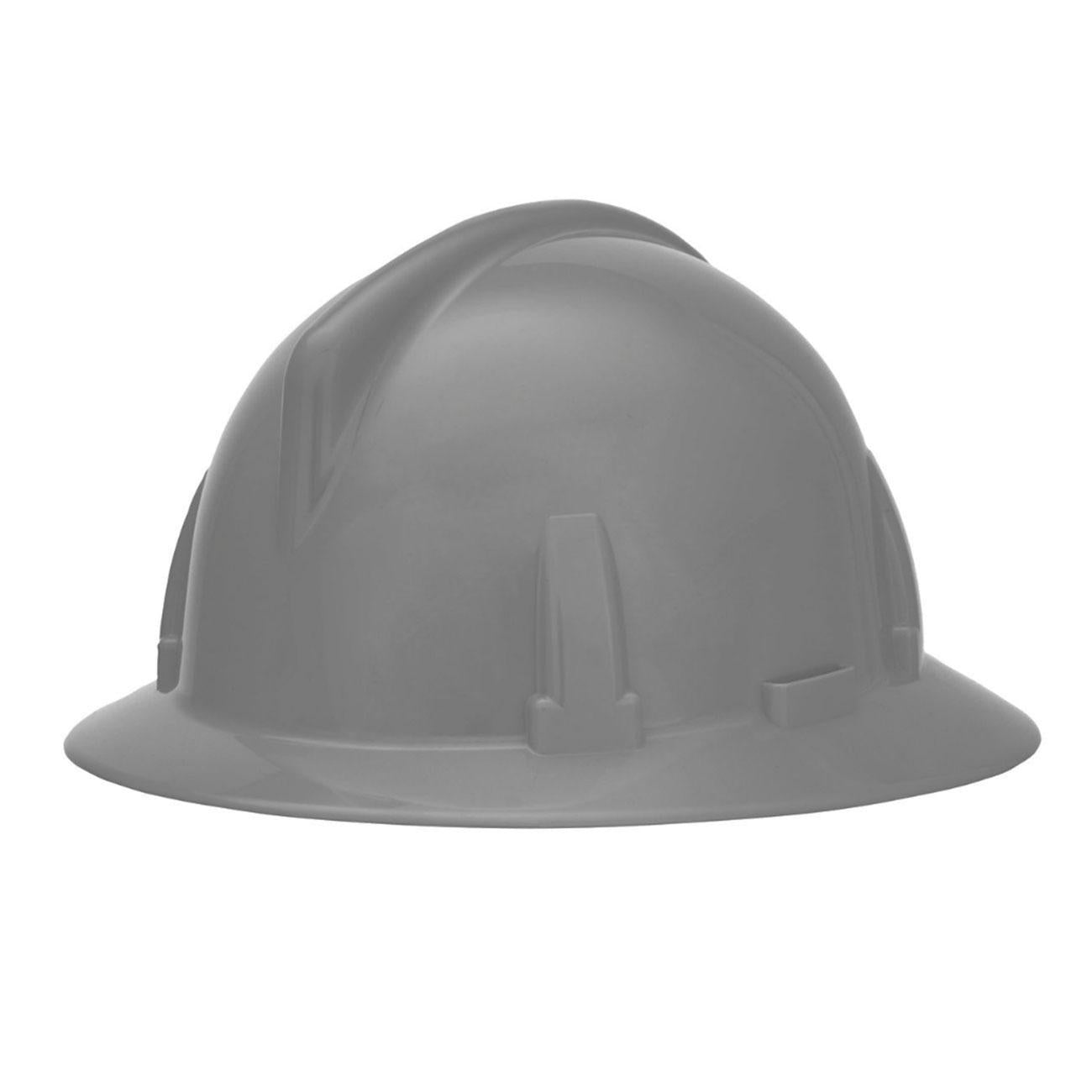 Casco MSA Ala Top-Gard Gris Porta Lámpara y Porta Cable