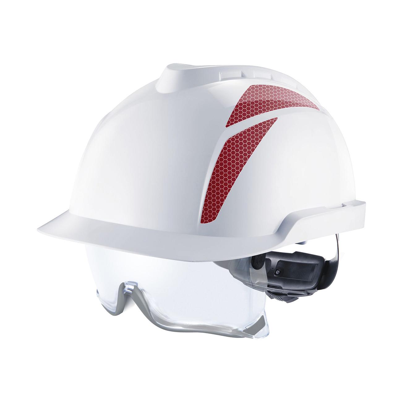 Casco MSA V-Gard 950 Blanco C/Visor y Fas Trac GVF1A-C0A0000-000