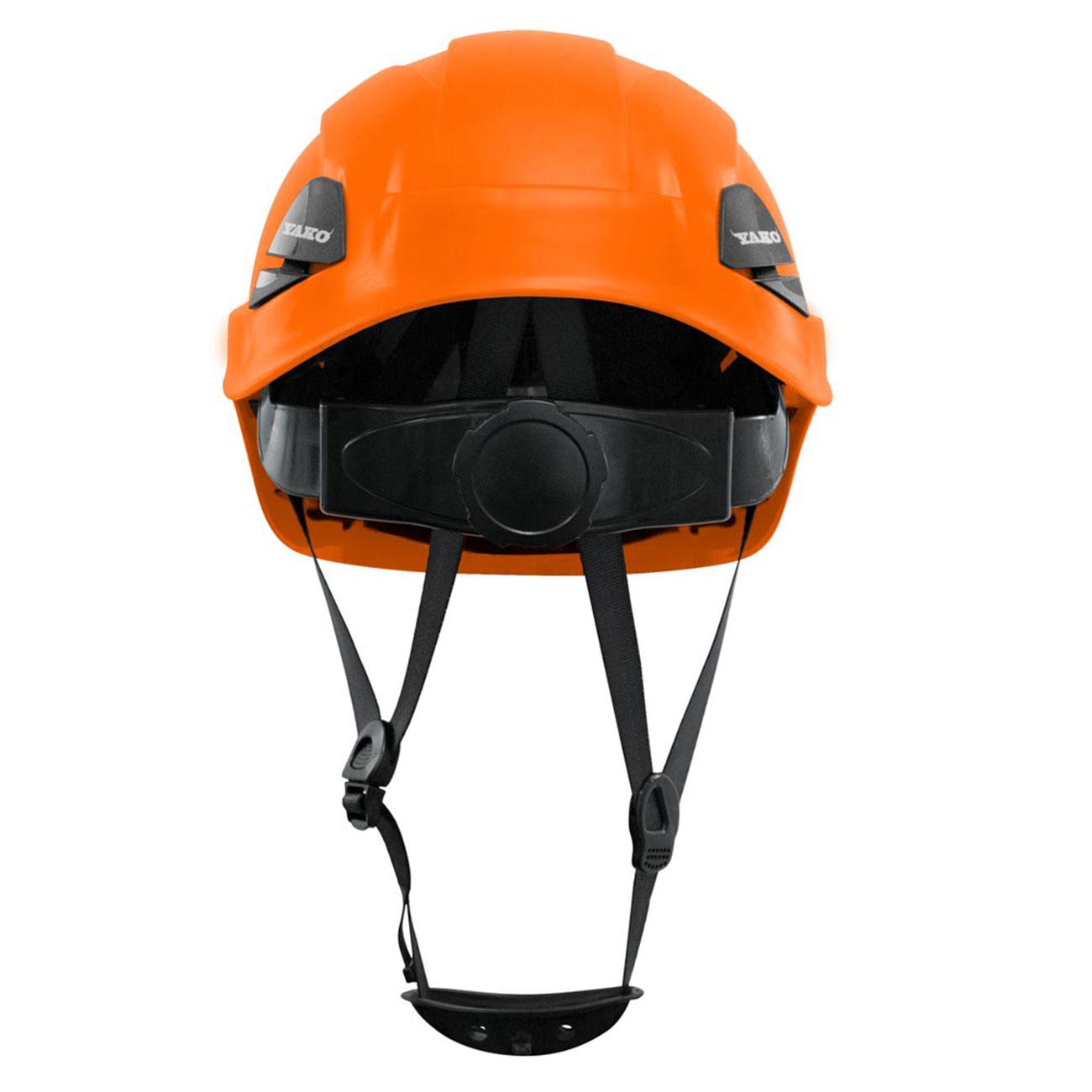 Casco YAKO Para Trabajo de Altura Arnés 3 Puntas Naranjo