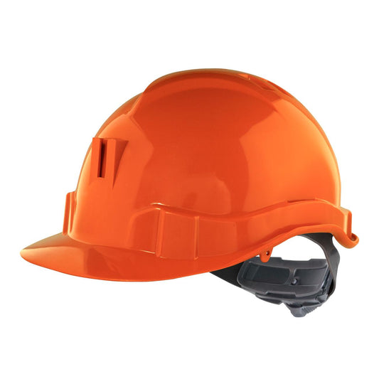 Casco I HDPE Naranjo Arnés 6 Puntas Ratchet Porta Lámpara