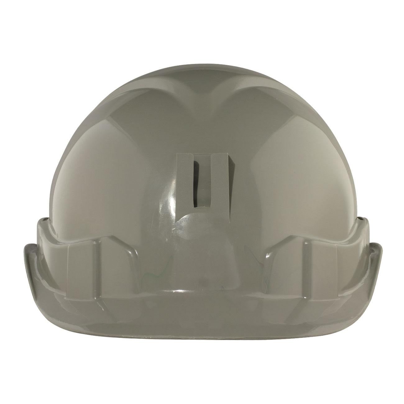 Casco I HDPE Gris Arnés 6 Puntas Ratchet Porta Lámpara