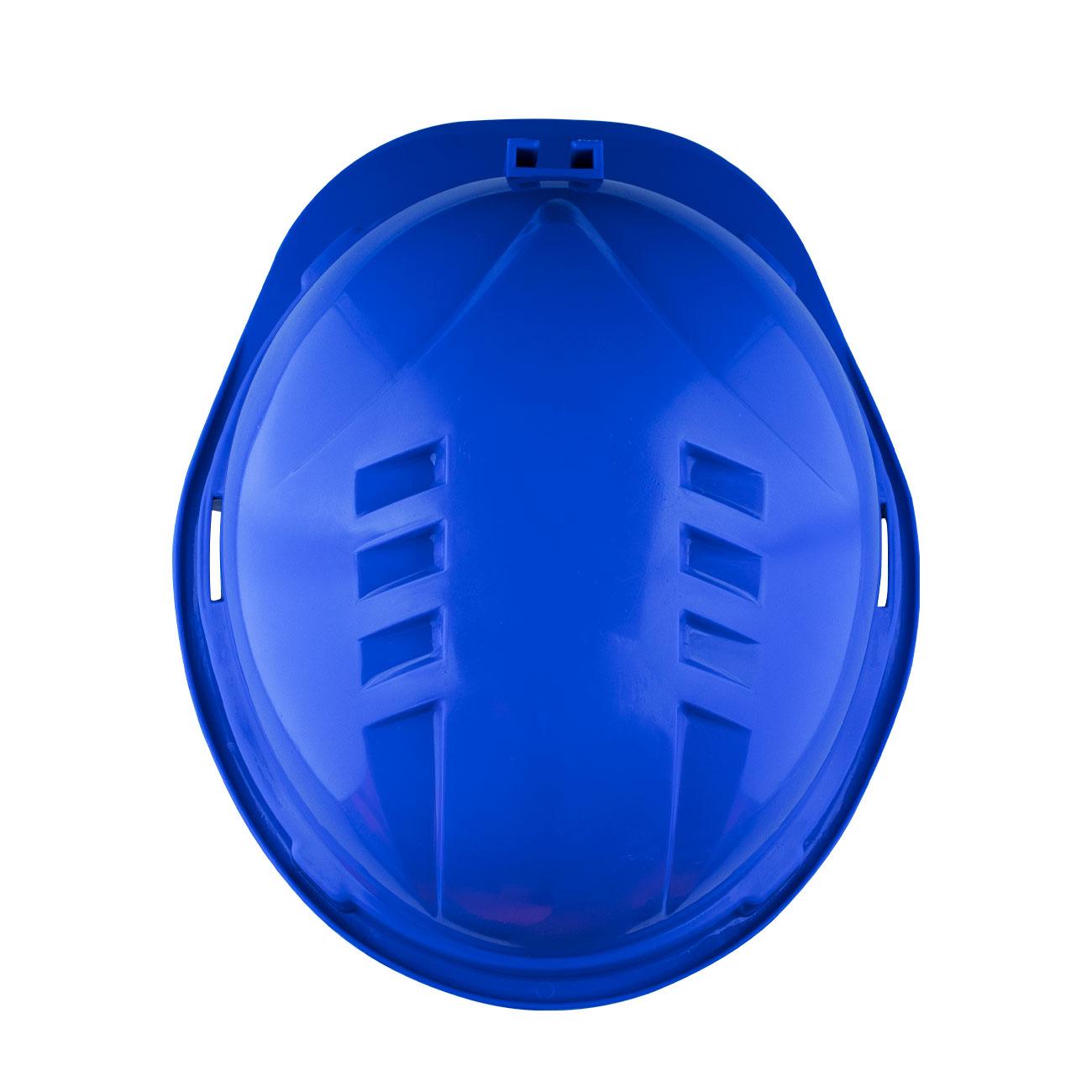 Casco I HDPE Azul Arnés 6 Puntas Ratchet Porta Lámpara