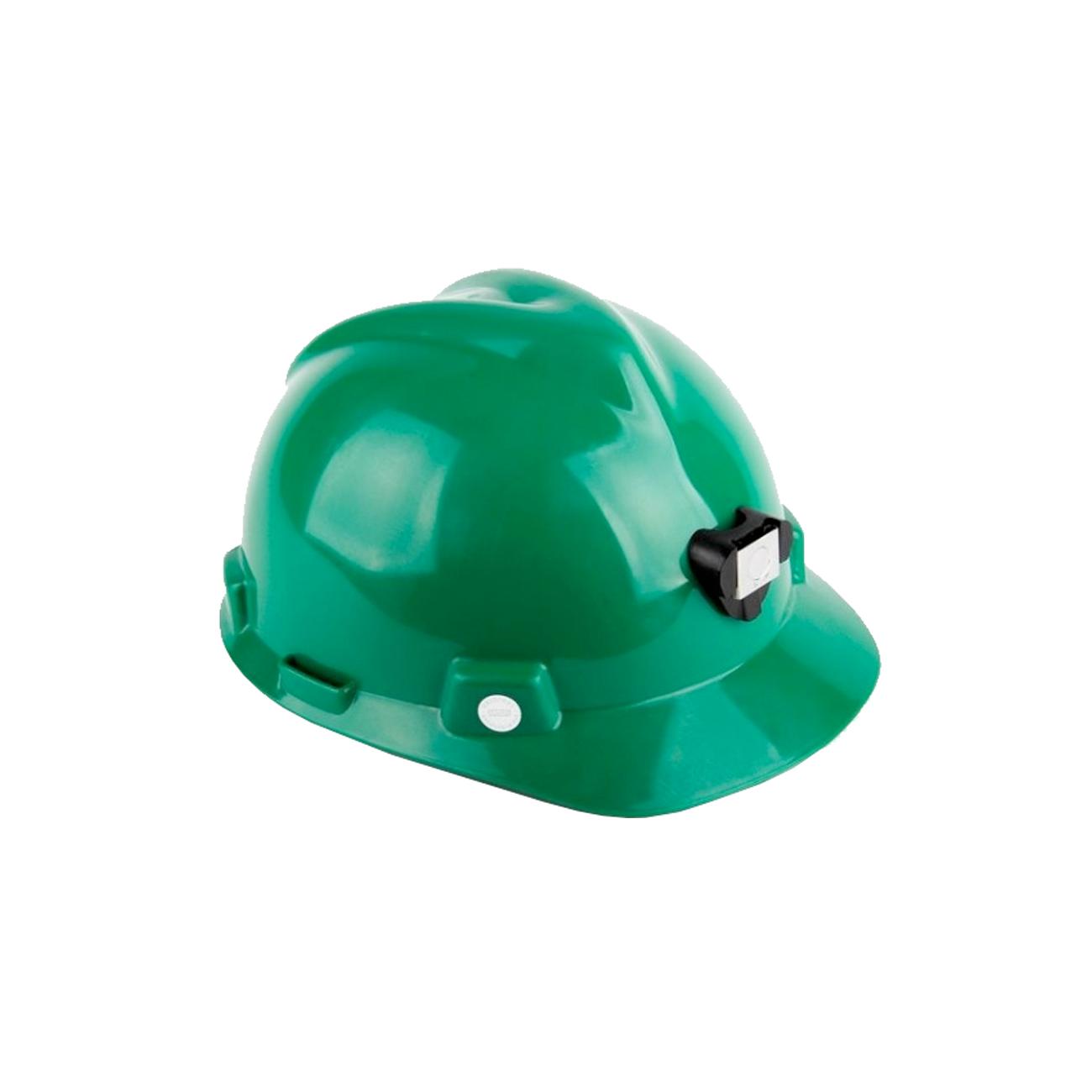 Casco V-Gard Verde Porta Lámpara y Porta Cable 286618