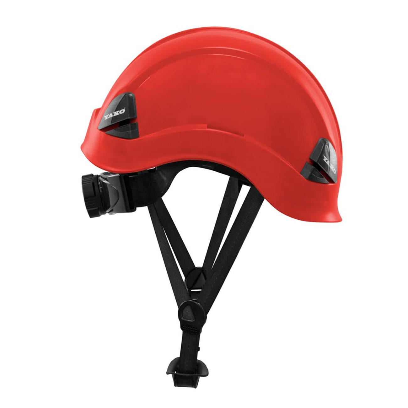 Casco YAKO Para Trabajo de Altura Arnés 3 Puntas Rojo