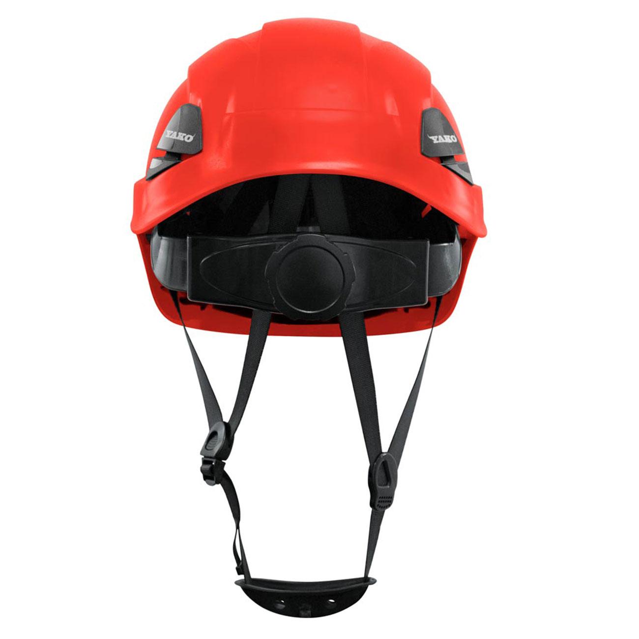 Casco YAKO Para Trabajo de Altura Arnés 3 Puntas Rojo