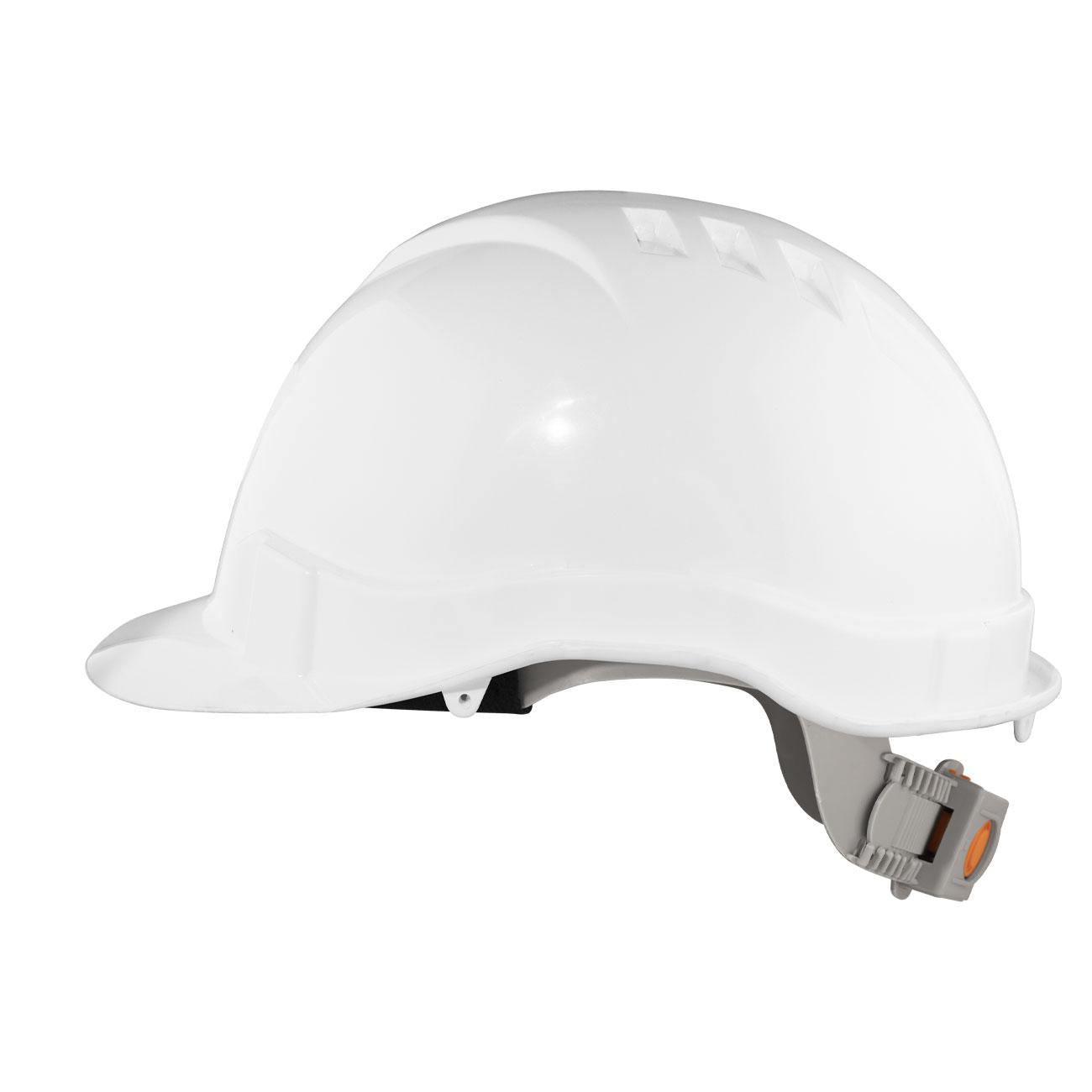 Pack 20 Unid. Casco Activex III Blanco Arnes Boton