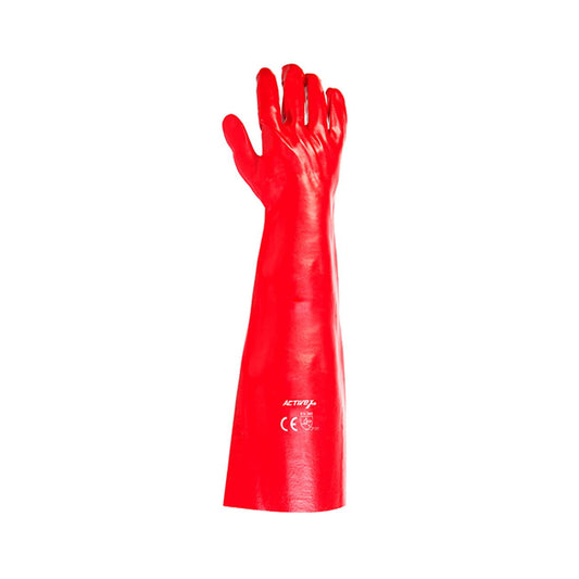 Guante PVC Rojo 18-45 cms