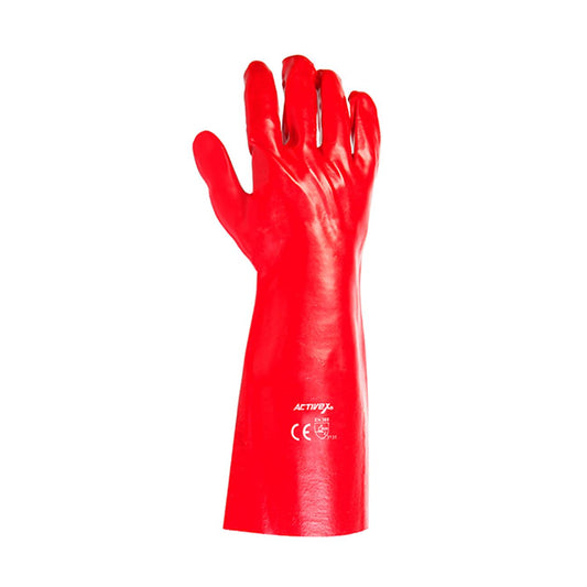 Guante PVC Rojo 14-35 Cms