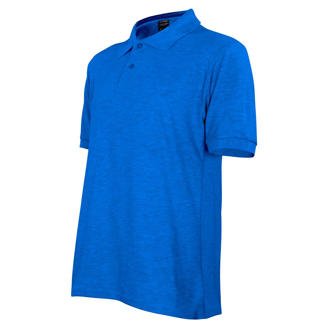 Polera Activex Pique Azulino M/Corta UPF 40