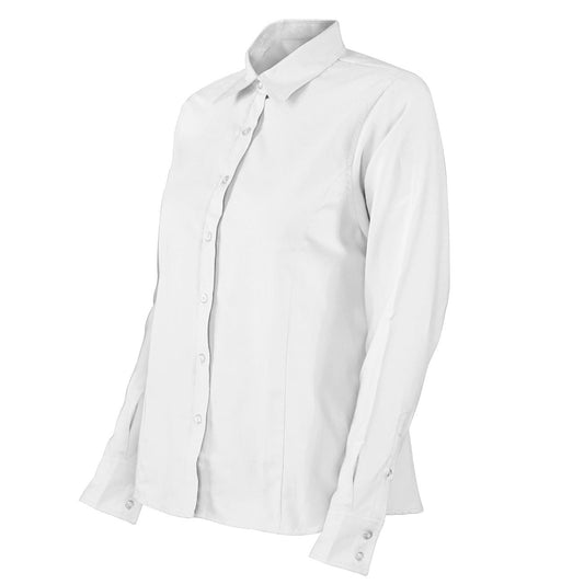 Blusa Oxford Manga Larga Blanca UPF 20