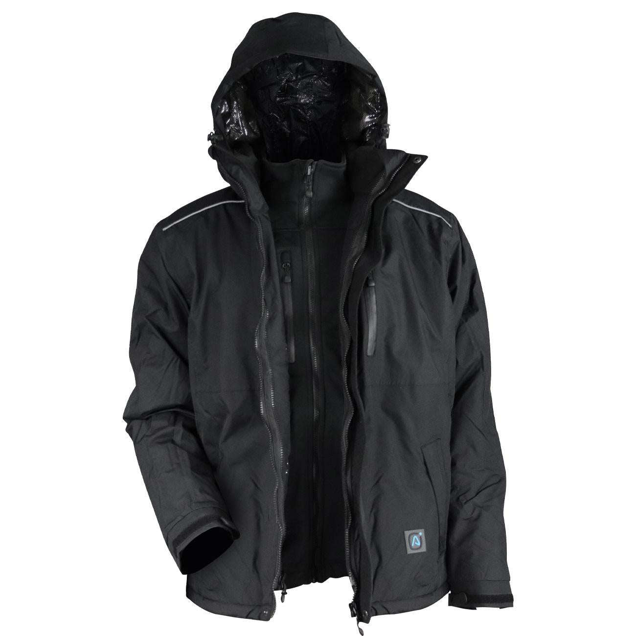 Parka Hombre 3 en 1 Negro Z-0700