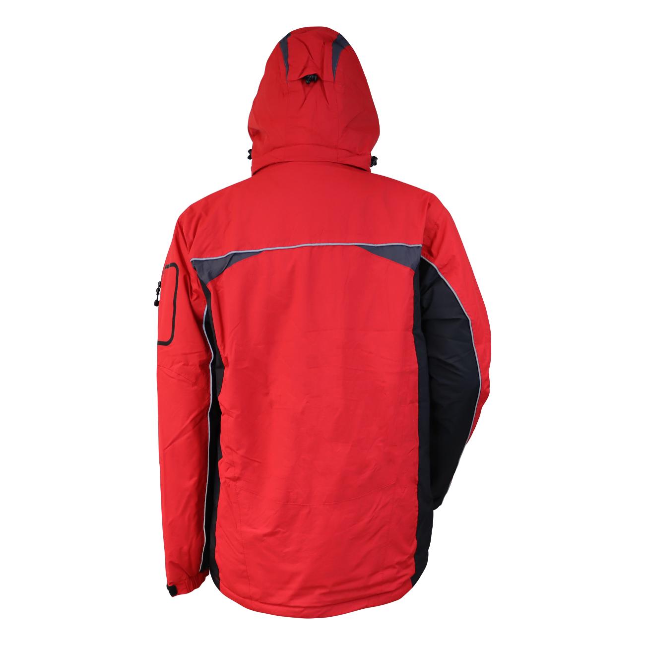 Parka Hombre 3 en 1 Rojo/Negro Z-0400