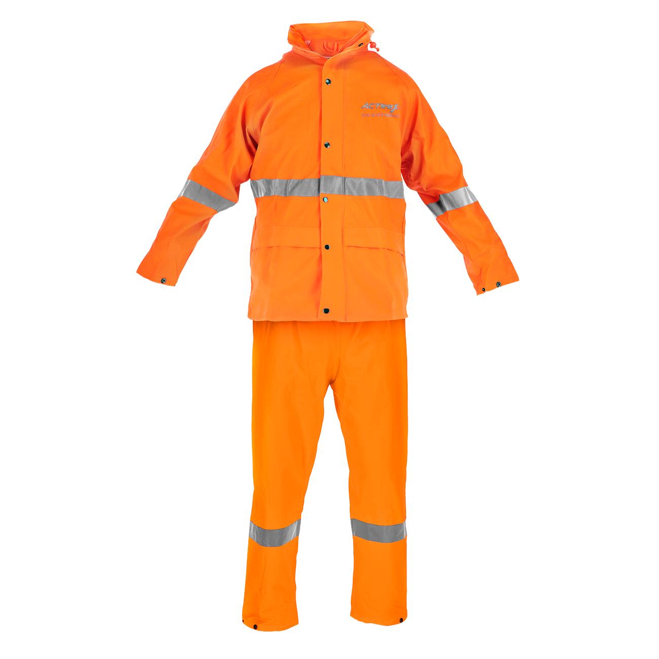 Traje PU Acid Block Cert. EN ISO 13034 Naranjo