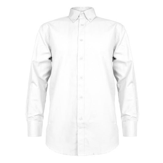 Camisa Oxford Manga Larga Blanca UPF 20