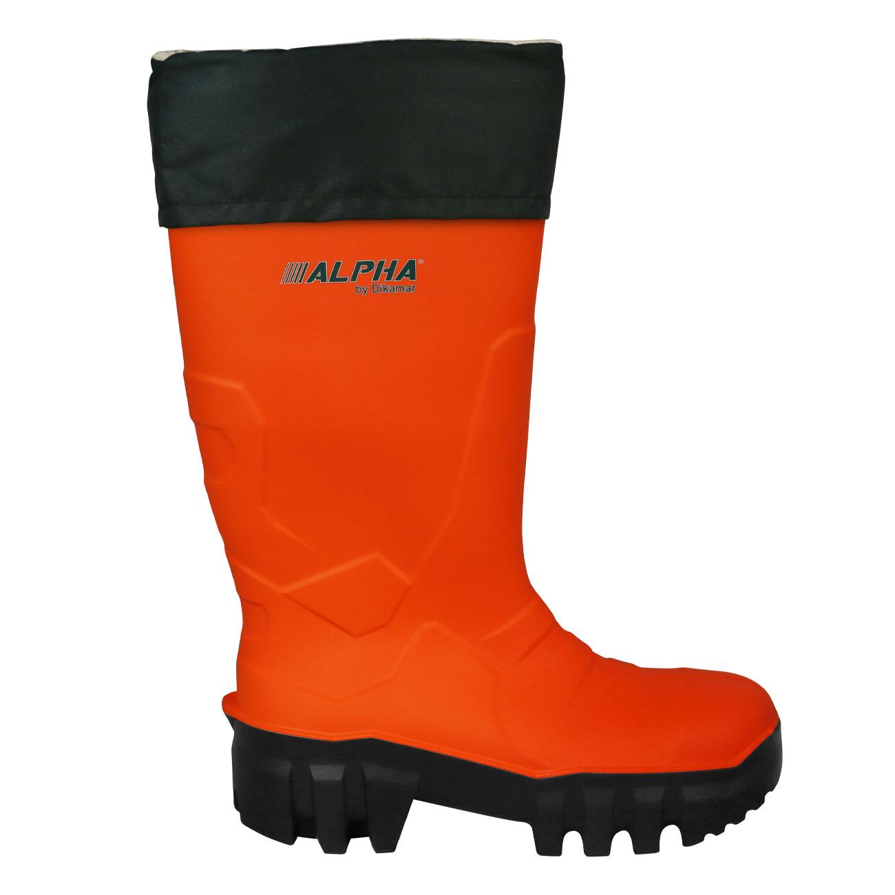 Bota Poliuretano Alpha IcePack Térmica Naranja