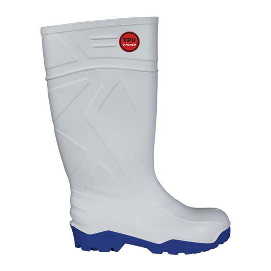 Bota TPU VFLEX 043 Punta Acero Blanca