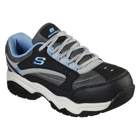 Zapatilla de Seguridad Skechers Biscoe Negro/Azul Mujer