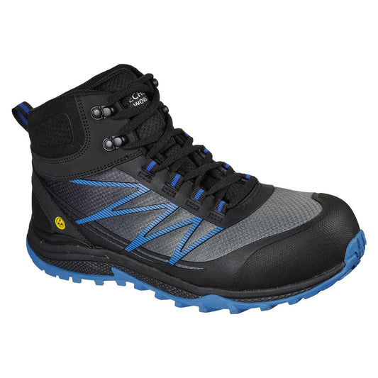 Botín Skechers Puxal-Firmle Negro/Azul