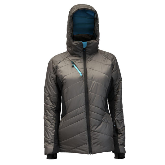 Parka Thinsulate Mujer Gris/Negro Z-9100