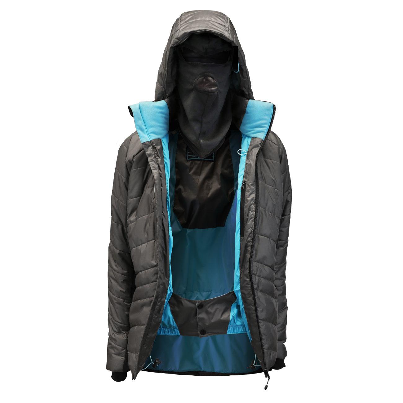 Parka Thinsulate Mujer Gris/Negro Z-9100