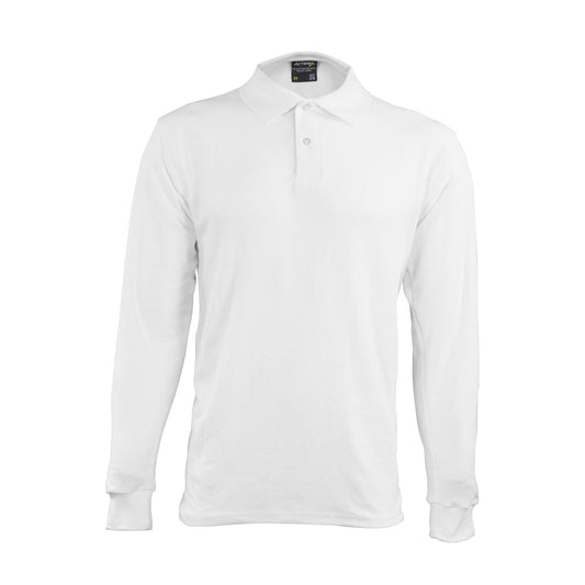 Polera Activex Pique Blanca M/Larga UPF 25