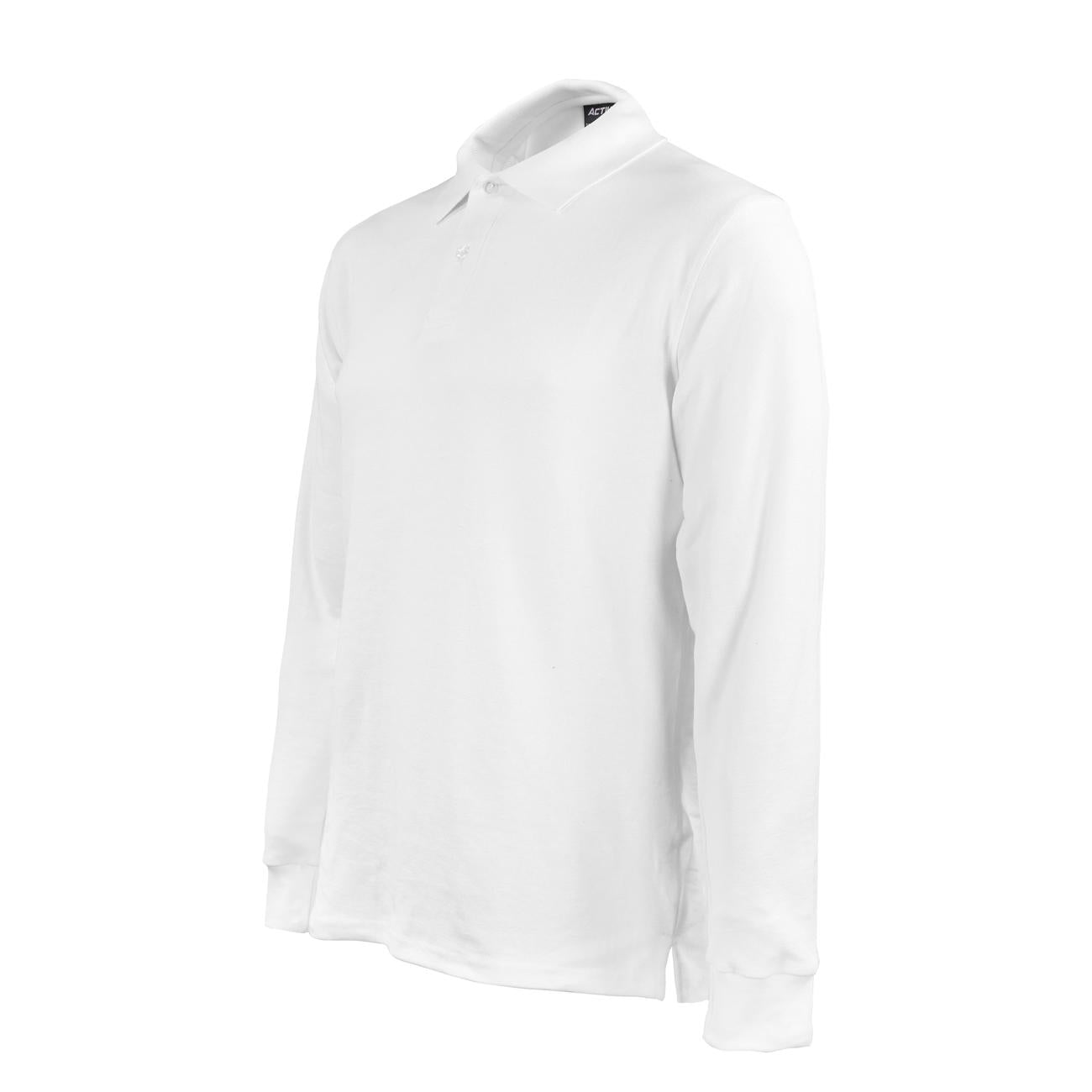 Polera Activex Pique Blanca M/Larga UPF 25