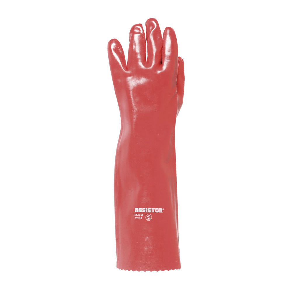 GUANTE PVC ROJO KRON Q1 18''