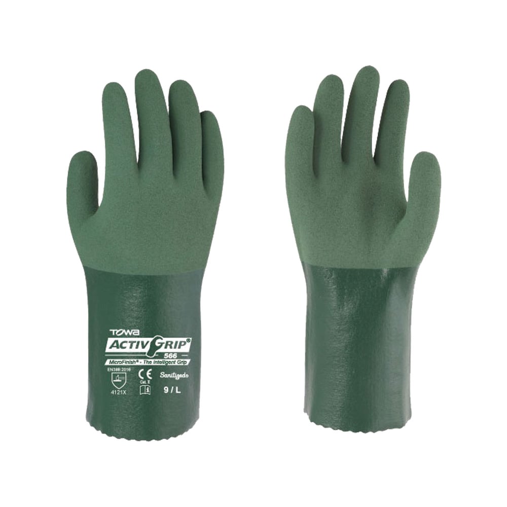 GUANTE DE SEGURIDAD TOWA ACTIVGRIP 566 NITRILO