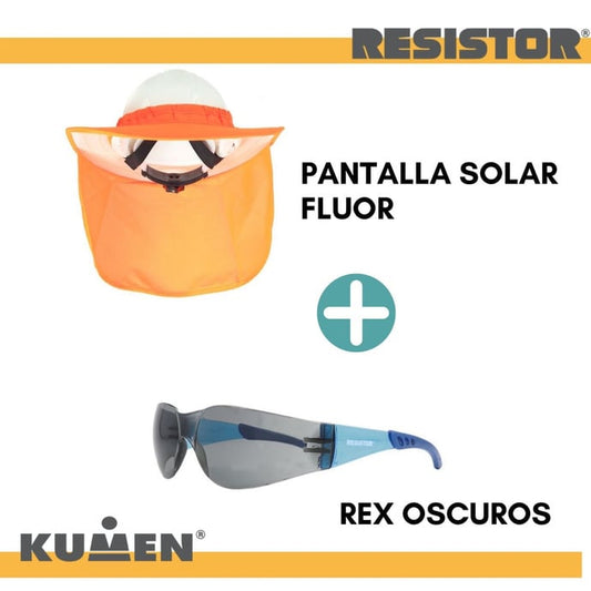 PACK PANTALLA SOLAR + LENTES REX