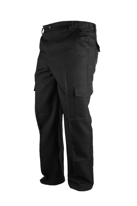 PANTALÓN CARGO GABARDINA NEGRO